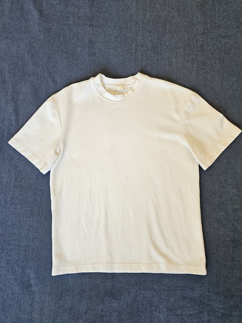 Zara Heavy Weight Plain White T-Shirt Small